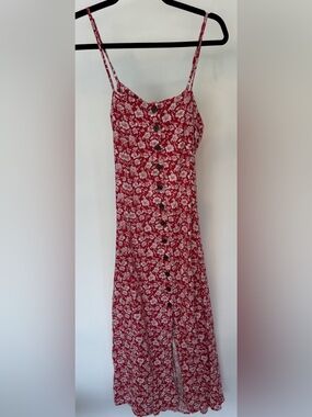 Universal thread floral midi dress with cute open back detailing